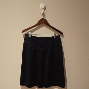 INC International Concepts Black Knee-Length Skater Skirt